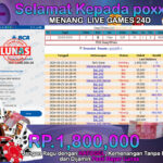 BUKTI JACKPOT LIVE CASINO 24D GAMES TERPERCAYA DI INDONESIA TGL 23-06-2024