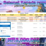 BUKTI JACKPOT SLOT MAHJONG WAYS TERPERCAYA DI INDONESIA TGL 19-07-2024