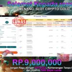 BUKTI JACKPOT SLOT CRYPTO GOLD TERPERCAYA DI INDONESIA TGL 13-08-2024