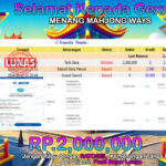 BUKTI JACKPOT SLOT MAHJONG WAYS TERPERCAYA DI INDONESIA TGL 02-08-2024