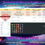 BUKTI JACKPOT SLOT STARLIGHT PRINCESS  1000 TERPERCAYA DI INDONESIA TGL 14-09-2024